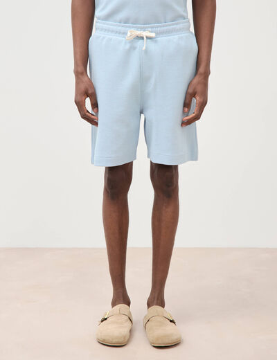 Short bleu ciel homme