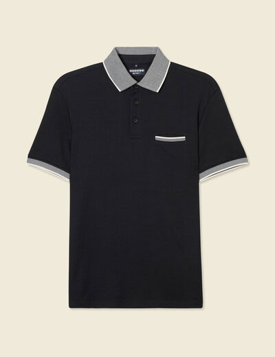 Polo manches courtes noir homme