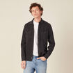 Chemise manches longues jean denim noir homme