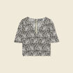 Blouse éco-responsable noir femme