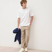 Pantalon large longueur 32 taupe homme