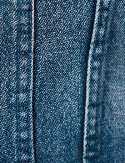 Blouson en jean à capuche denim stone homme