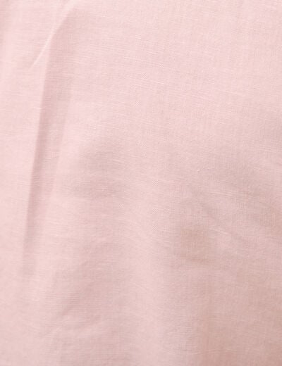 Chemise manches longues rose pastel homme