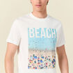 T-shirt manches courtes ecru homme