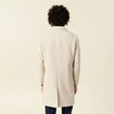 Manteau long boutonné beige homme