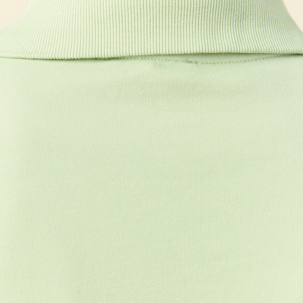 Pantalon large taille haute fluide vert clair femme