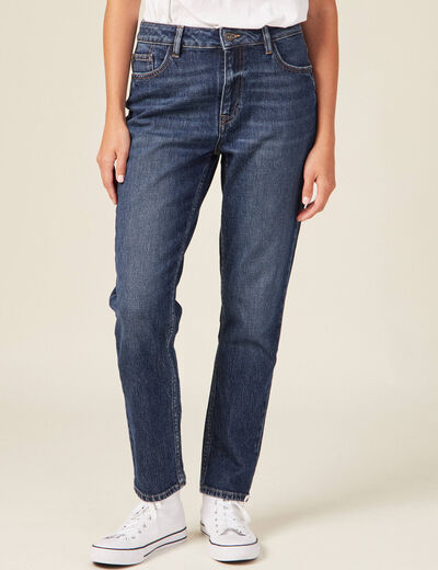 Jeans slim 7/8ème denim brut femme
