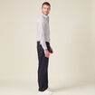 Chemise en coton manches longues blanc homme