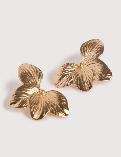 Boucles d'oreilles couleur or femme