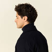 Blouson col aviateur zipp&eacute; bleu marine homme
