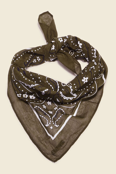 Bandana taupe homme