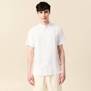 Chemise manches courtes blanc homme