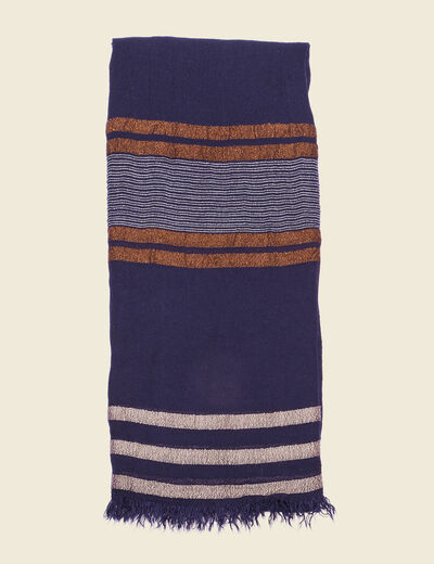 Foulard bleu marine homme