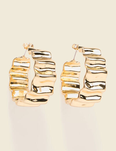 Boucles d'oreilles couleur or femme