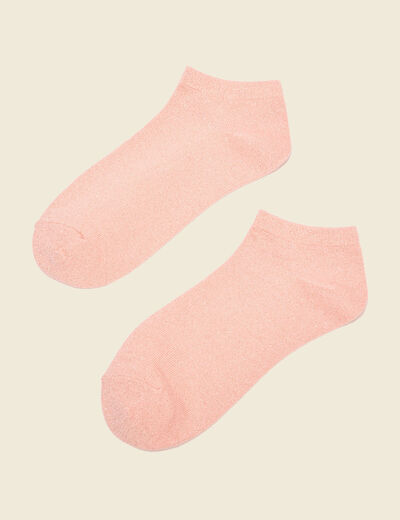 Chaussettes rose saumon femme