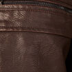 Blouson droit col aviateur marron homme