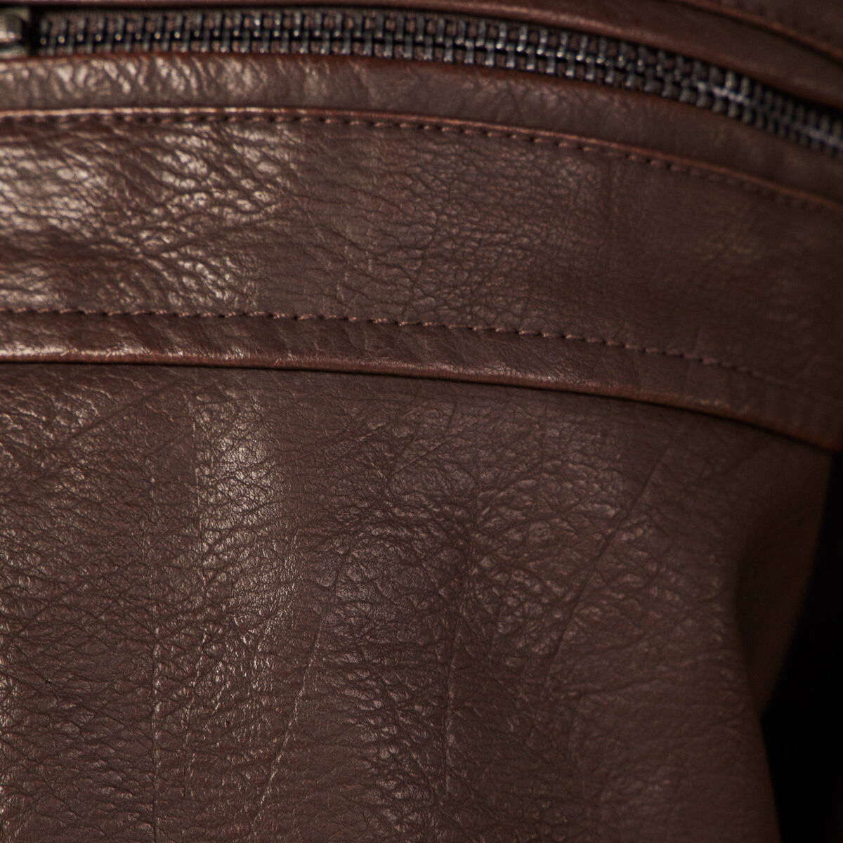 Blouson droit col aviateur marron homme