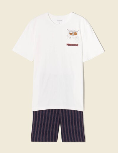 Pyjama éco-responsable ecru homme