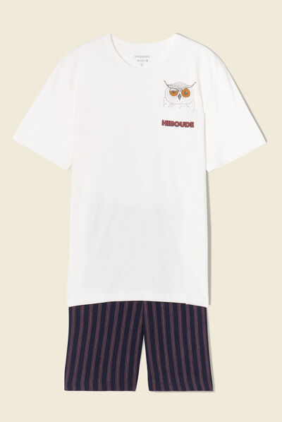 Pyjama éco-responsable ecru homme
