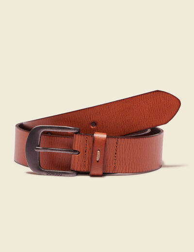 Ceinture en cuir marron homme