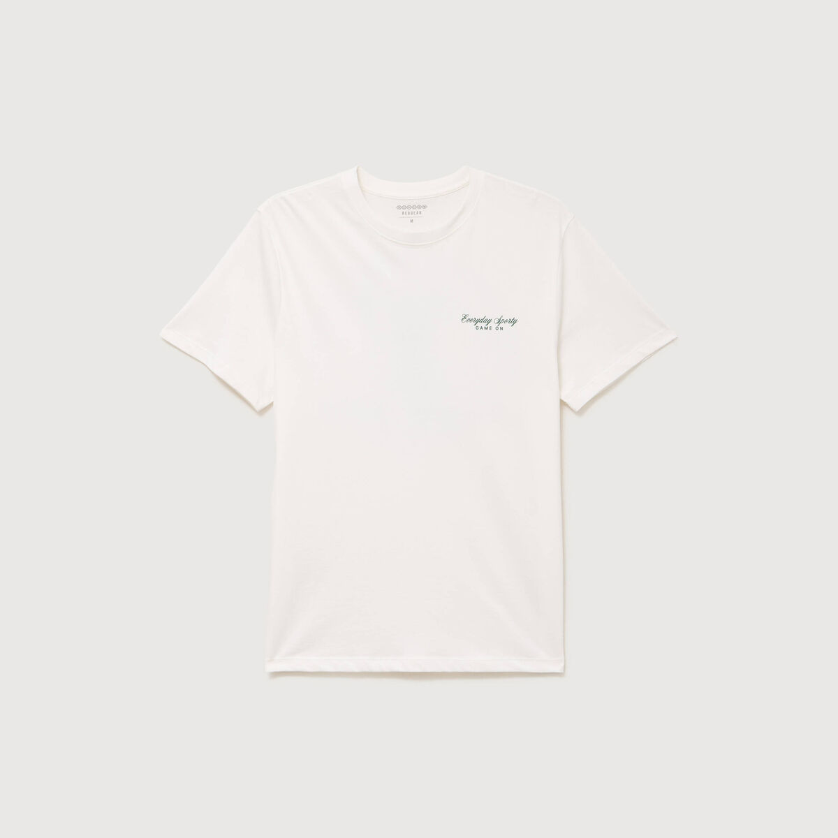 T-shirt en coton ecru homme