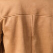 Blouson manches longues col classique marron femme
