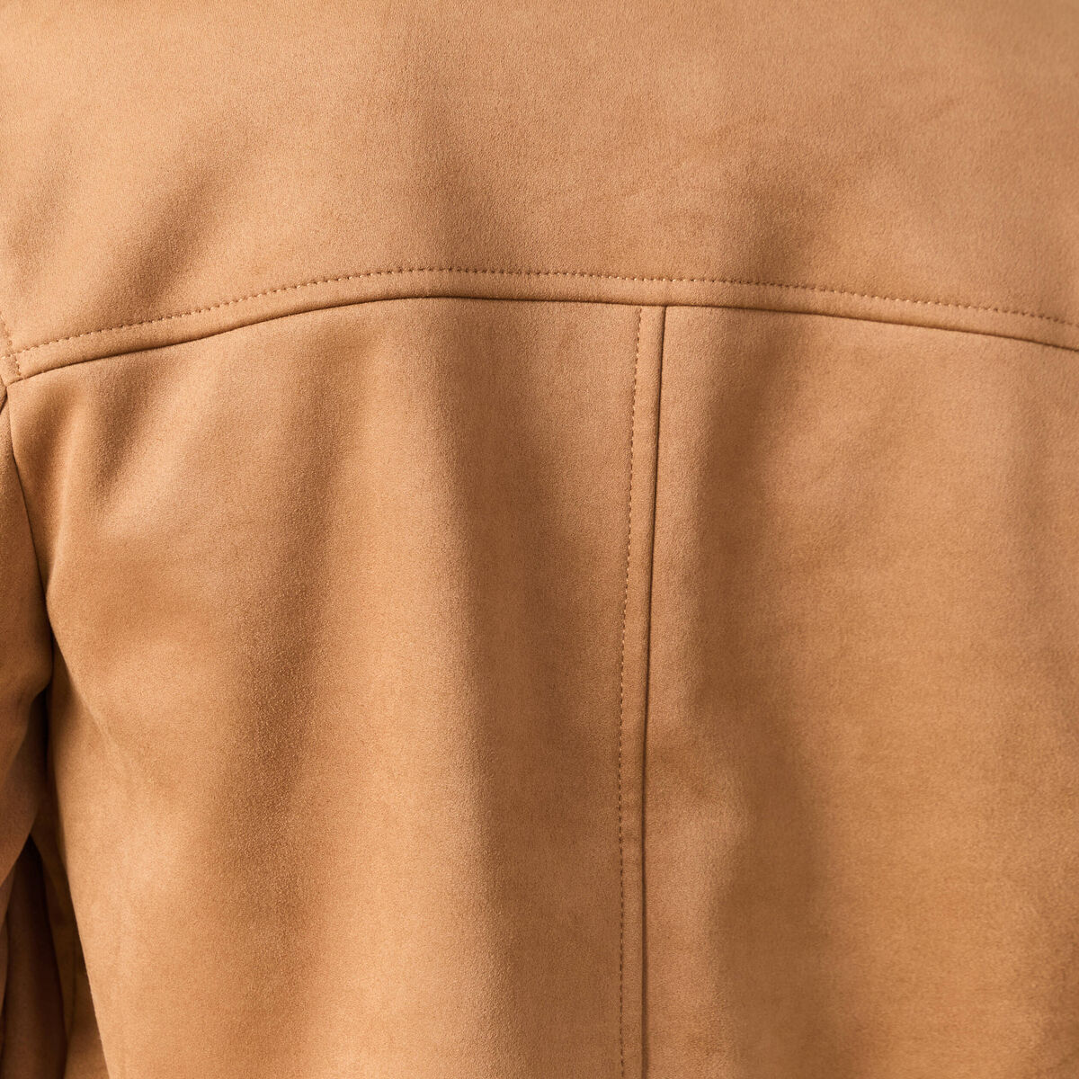 Blouson manches longues col classique marron femme