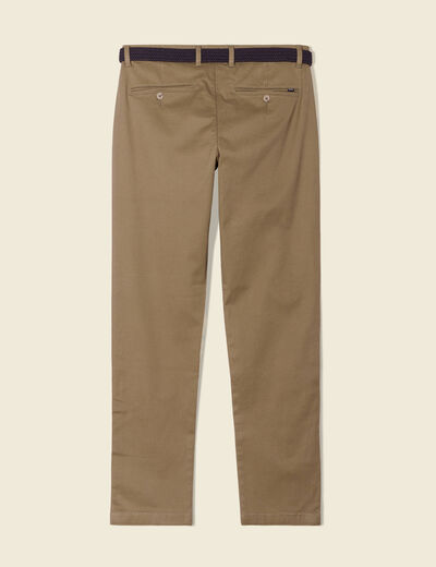 Pantalon chino straight vert kaki homme
