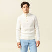 Pull ecru homme