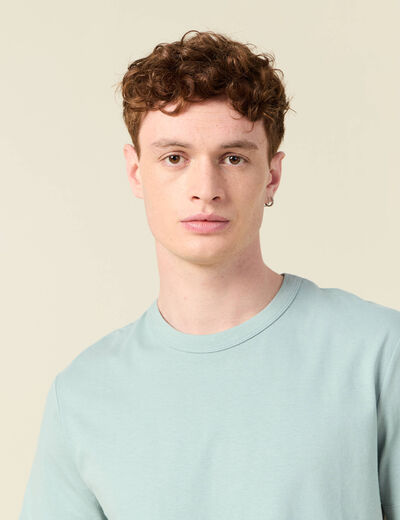 T-shirt éco-responsable bleu gris homme