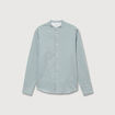 Chemise manches longues vert clair homme