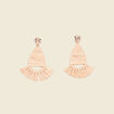 Boucles d'oreilles pendantes sable femme