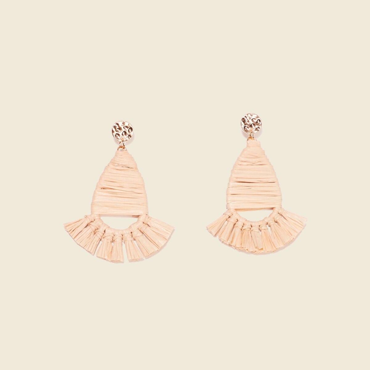 Boucles d'oreilles pendantes sable femme