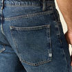 Jeans large longueur 32 en coton bleu homme