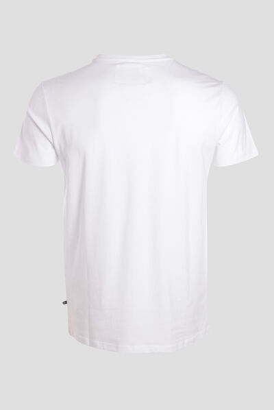 T-shirt col V homme Instinct blanc homme