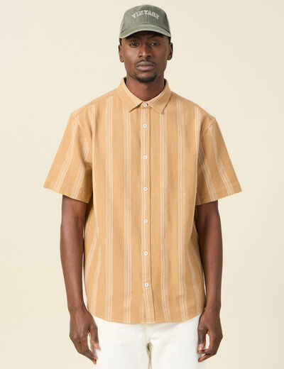 Chemise éco-responsable camel homme