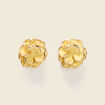 Boucles d'oreilles jaune pastel femme