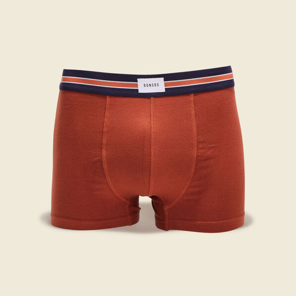 Lot 2 boxers marron cognac homme
