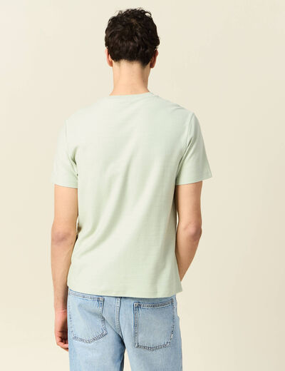 T-shirt manches courtes vert clair homme