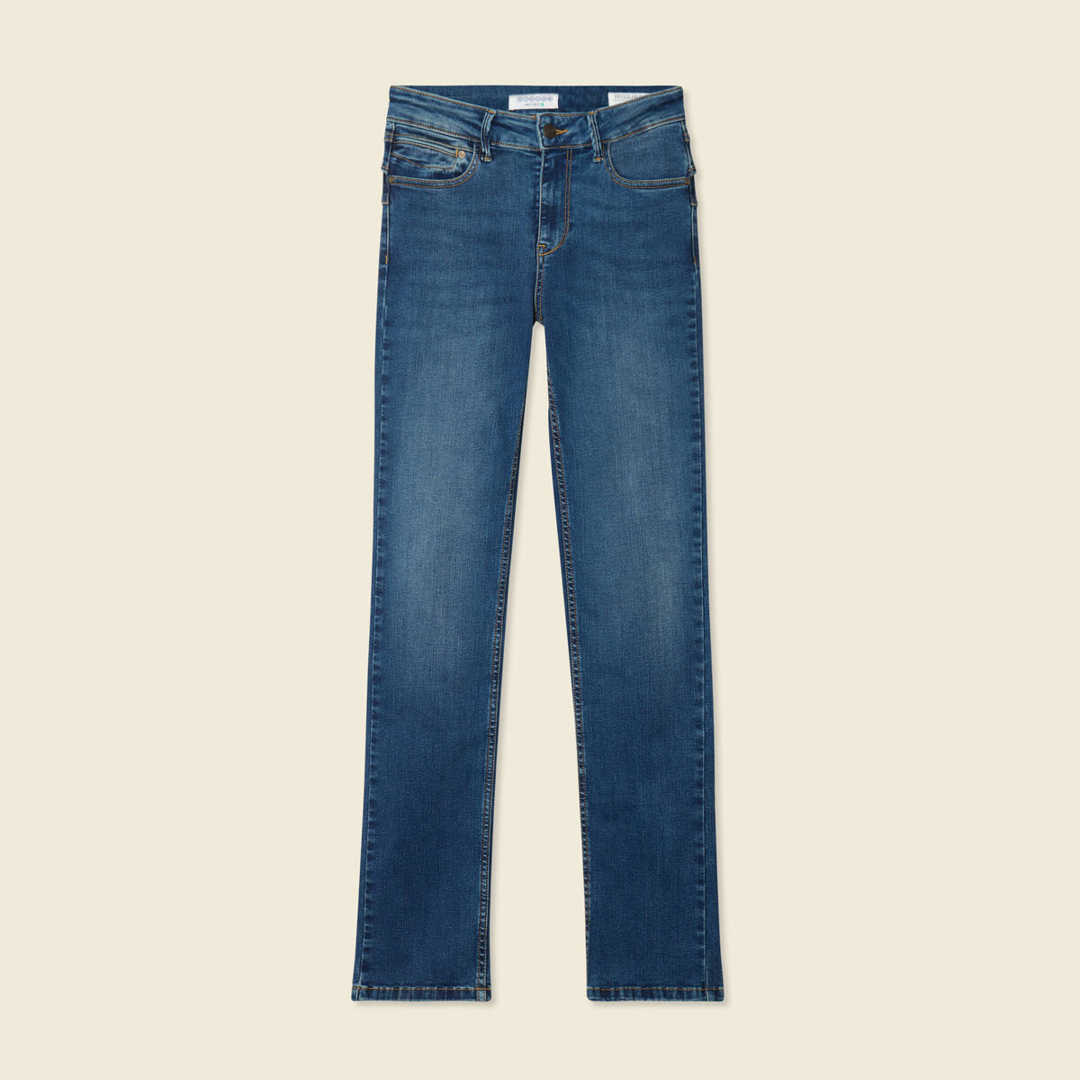 Jeans Demi - regular taille haute denim stone femme