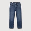 Jeans straight en coton longueur 32 denim stone homme
