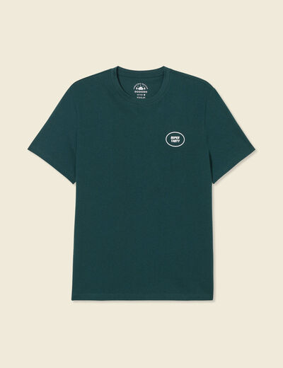 T-shirt manches courtes vert foncé homme