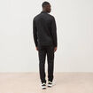 Sweat droit col montant manches longues noir homme