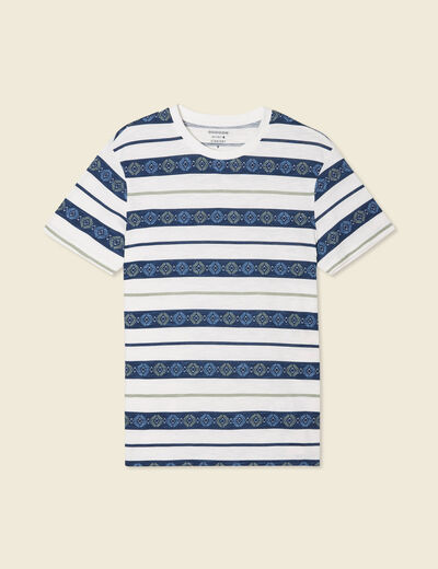 T-shirt manches courtes bleu marine homme
