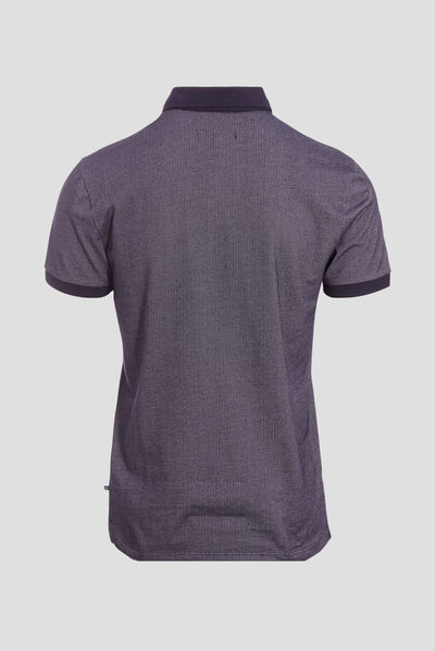 Polo manches courtes bleu marine homme