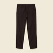 Pantalon coupe straight marron fonc&eacute; homme