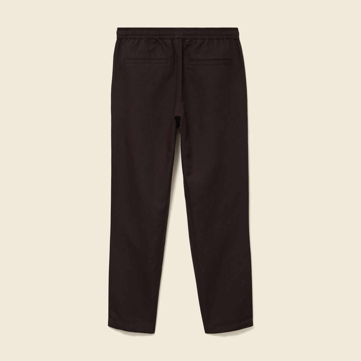 Pantalon coupe straight marron fonc&eacute; homme