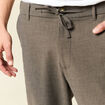 Pantalon chino jogger taupe homme