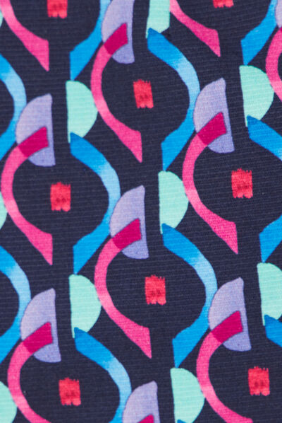Jupe droite bleu femme