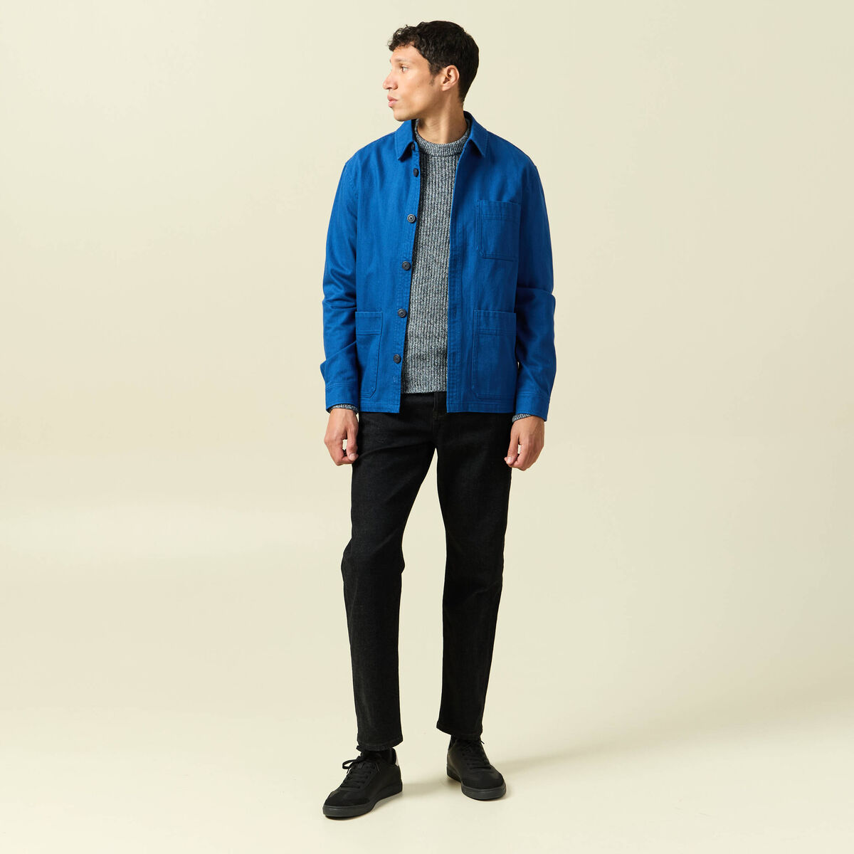 Jeans regular longueur 32 denim brut rinse homme